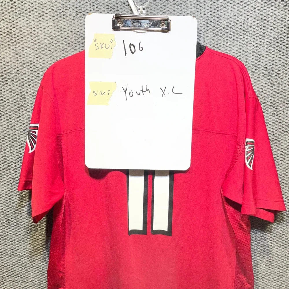 NFL‎ Team Apparel Atlanta Falcons Julio Jones 11 Youth XL Red Football Jersey